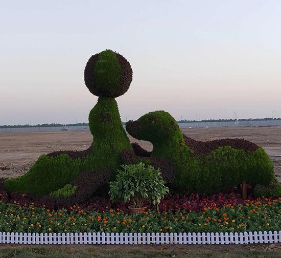 自贡绿雕造型